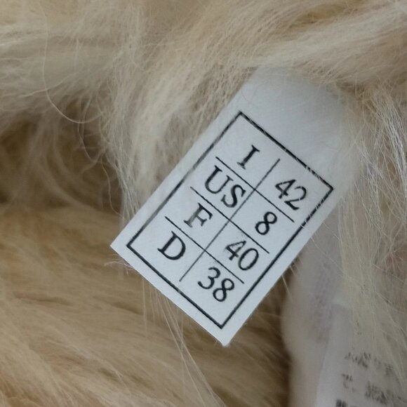 $4995 Authentic SALVATORE FERRAGAMO Made in ITALY Beige Lamb Leather Jacket Sz.8 - Picture 4 of 12